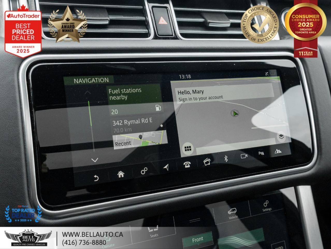 2019 Land Rover Range Rover HSE NAVI B.CAM PANO MERIDIAN WDTRIM 22WHLS NOACCIDENT Toronto ON