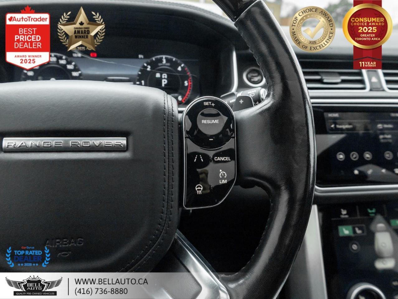 2019 Land Rover Range Rover HSE NAVI B.CAM PANO MERIDIAN WDTRIM 22WHLS NOACCIDENT Toronto ON