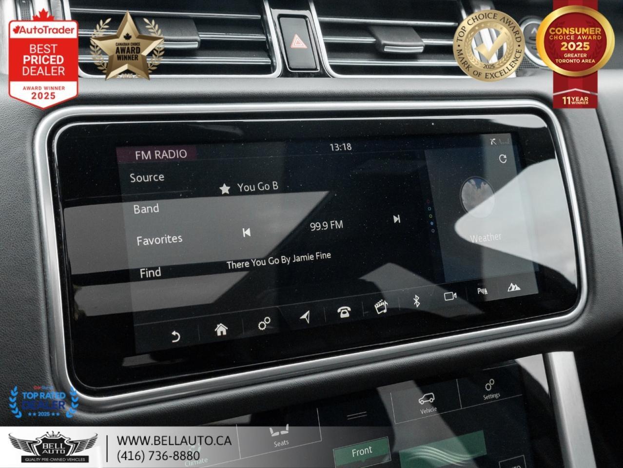 2019 Land Rover Range Rover HSE NAVI B.CAM PANO MERIDIAN WDTRIM 22WHLS NOACCIDENT Toronto ON