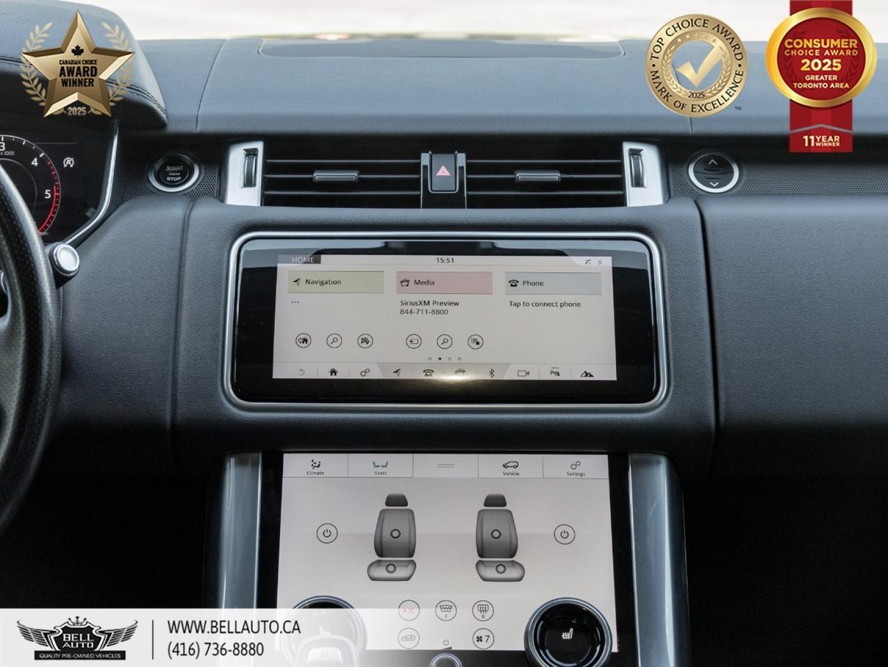2019 Land Rover Range Rover Sport HSE 21GLOSSBLACKDIAMONDTURNEDWHEELS HUD PANORAMICROOF ONSTAR POWER&MEMORYSEATS BACKUPCAM NOACCIDENT Toronto ON
