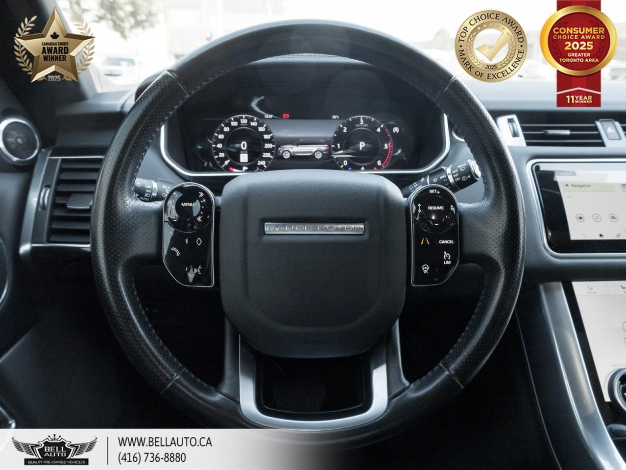 2019 Land Rover Range Rover Sport HSE 21GLOSSBLACKDIAMONDTURNEDWHEELS HUD PANORAMICROOF ONSTAR POWER&MEMORYSEATS BACKUPCAM NOACCIDENT Toronto ON