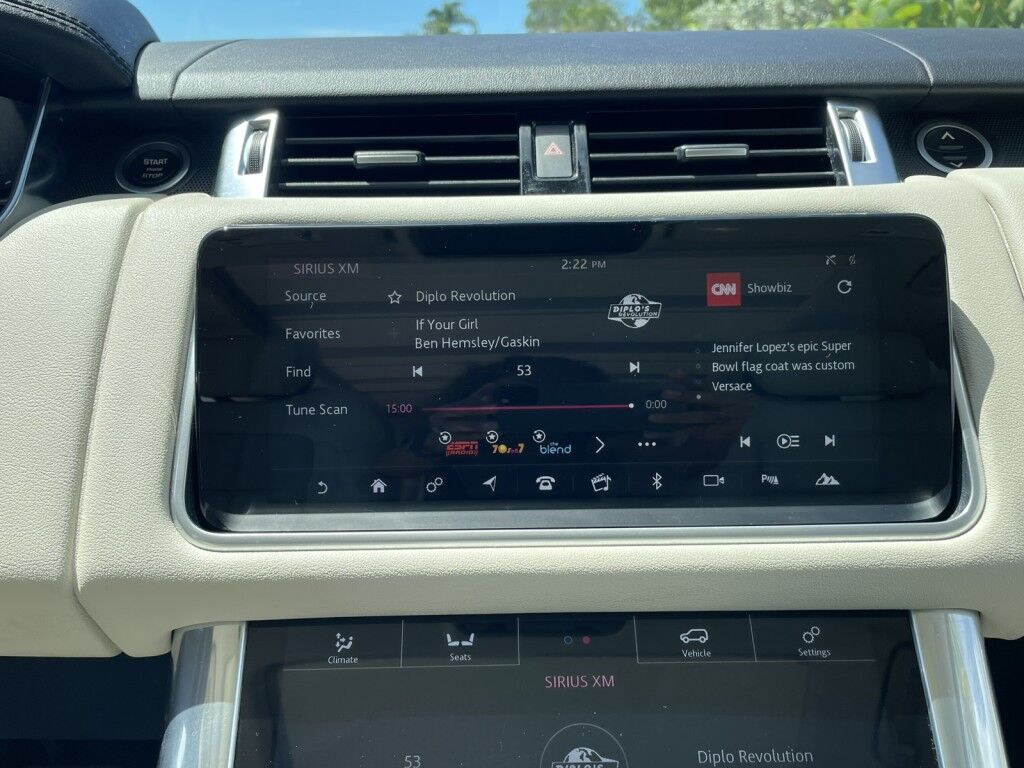 2019 Land Rover Range Rover Sport HSE~CLEAN CARFAX~ADJUSTABLE SUSPENSION~BLIND SPOT WARNING~CRASH SENSORS~MEMORIZED SEAT SETTINGS~PANORAMIC MOONROOF / SUNROOF~PREMIUM LEATHER SEATS~PREMIUM SOUND SYSTEM~REMOTE ENGINE START Sarasota FL