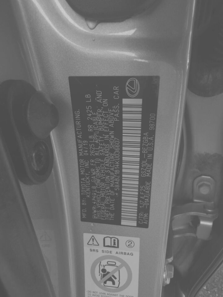 2019 Lexus ES 350 F SPORT FWD Jacksonville FL