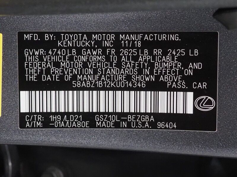 2019 Lexus ES 350 *PREMIUM PKG, NAVIGATION, ADAPTIVE CRUISE, SAFETY ALERTS, BACKUP-CAMERA, MOONROOF, CLIMATE SEATS, HEATED STEERING, INTUITIVE PARK ASSIST, REMOTE START, KEYLESS ENTRY, APPLE CARPLAY Round Rock TX