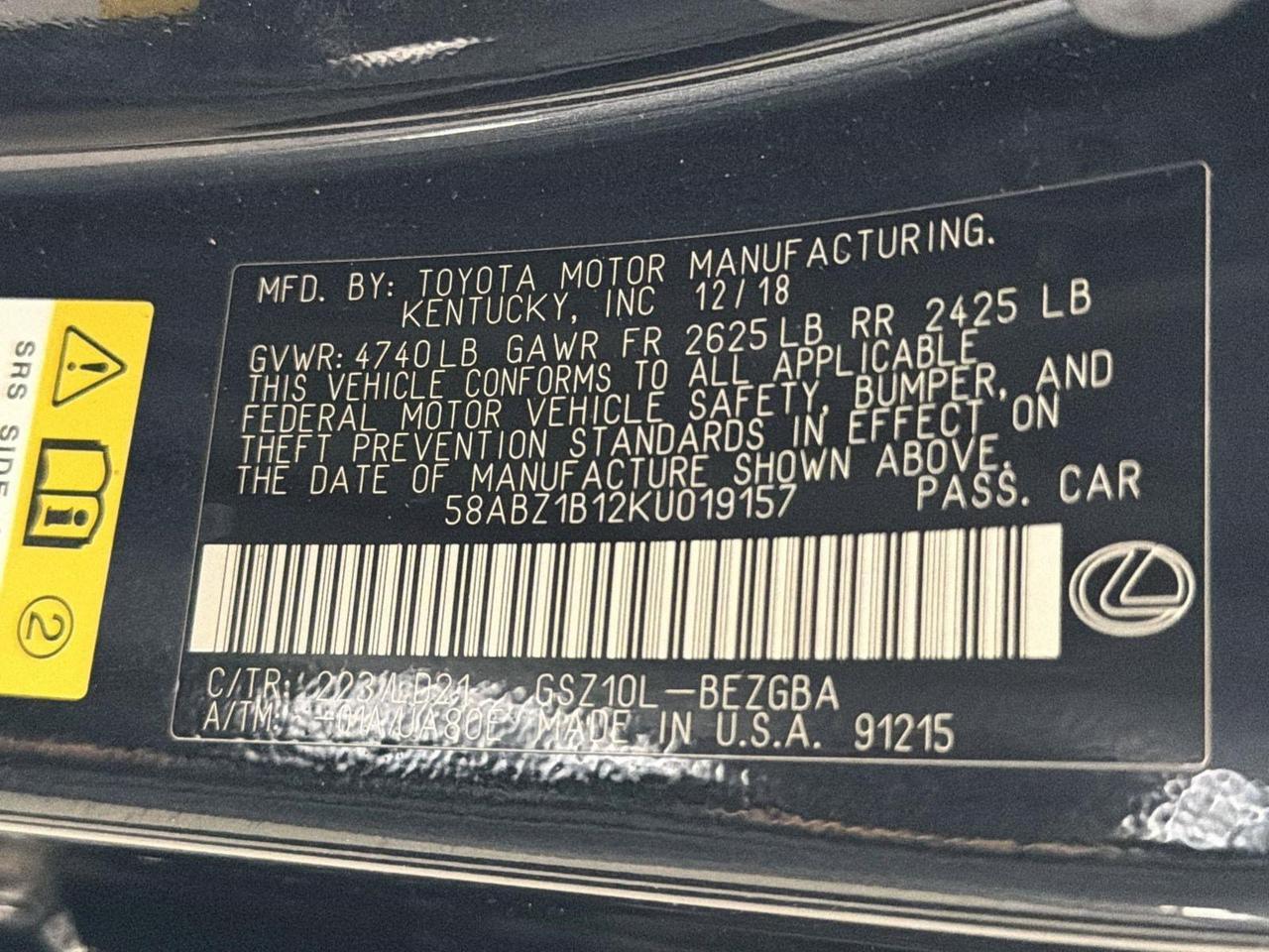 2019 Lexus ES 350 San Antonio TX