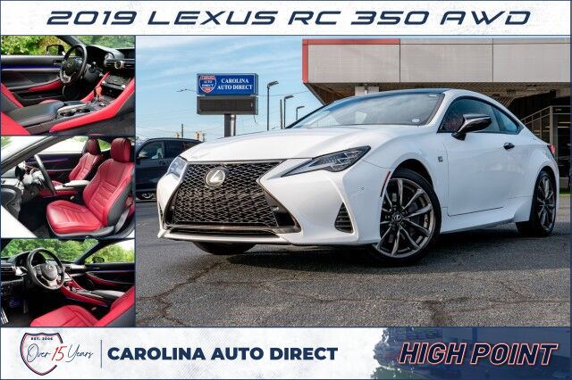 2019 Lexus RC 350 AWD / Mark Levinson Audio / Triple Beam Headlights!