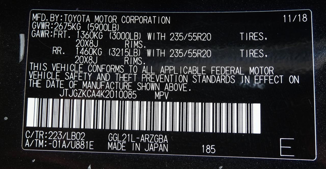 2019 Lexus RX 350L Premium San Juan TX