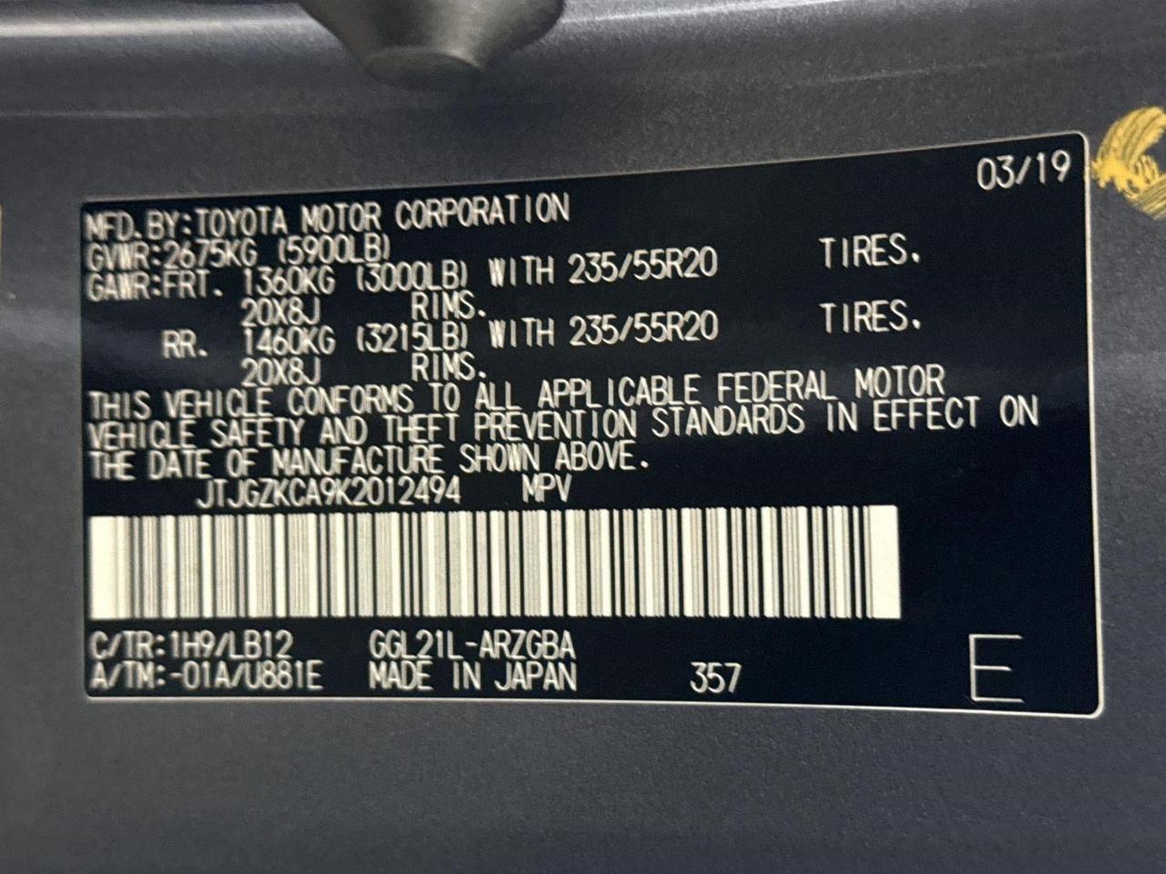 2019 Lexus RX 350L Premium San Antonio TX