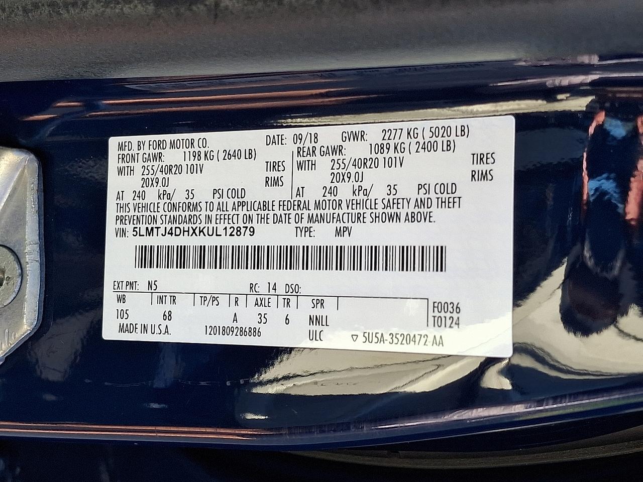 2019 Lincoln MKC Black Label Vineland NJ