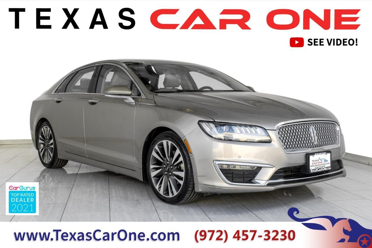 2019 Lincoln MKZ RESERVE II BLIND SPOT ASSIST NAVIGATION SUNROOF LEATHER SEATS RE