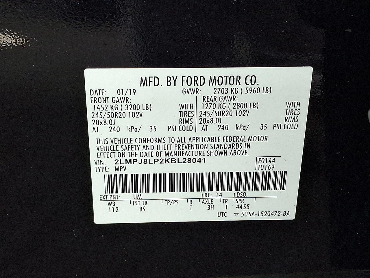 2019 Lincoln Nautilus Reserve Vineland NJ