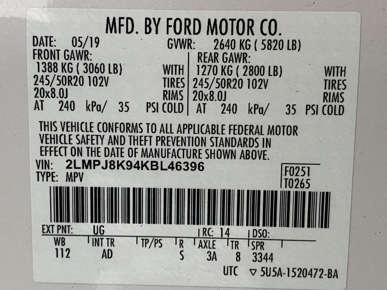 2019 Lincoln Nautilus Select Richmond Hill NY