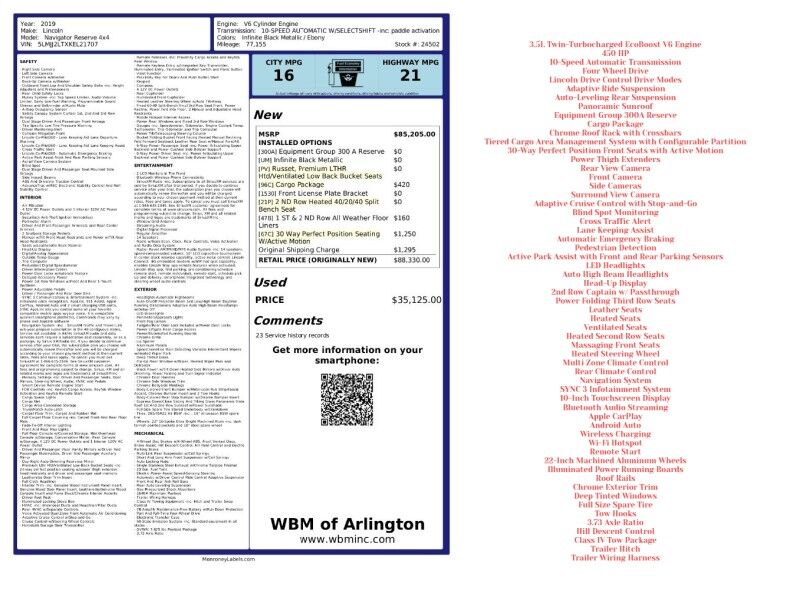 2019 Lincoln Navigator Reserve 4WD