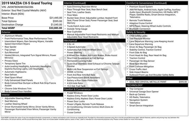 2019 MAZDA CX-5 Grand Touring Raleigh NC