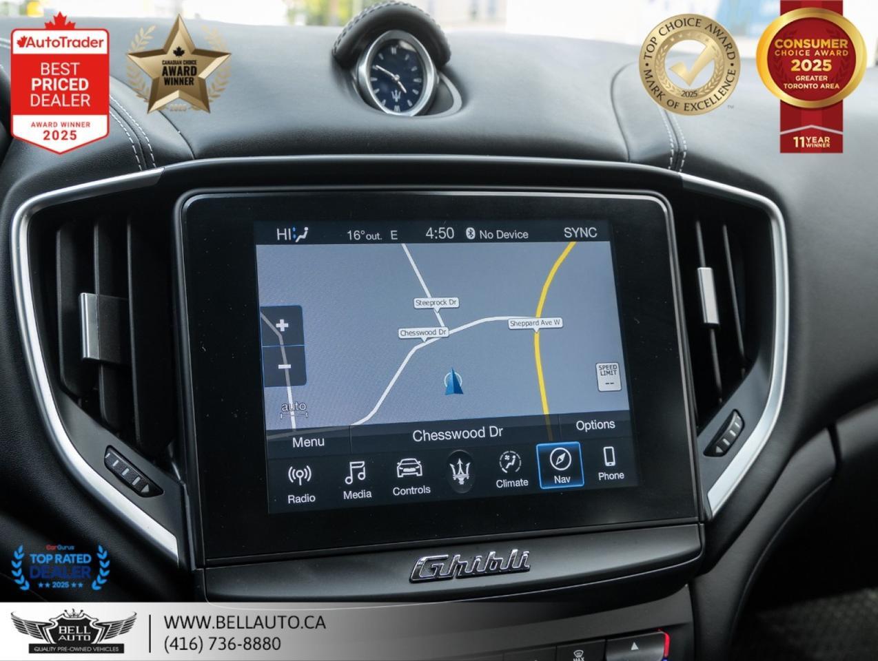 2019 Maserati Ghibli S Q4 GRANLUSSO | NAVI | 360CAM | HARMAN | SUNROOF | NOACCIDENT Toronto ON
