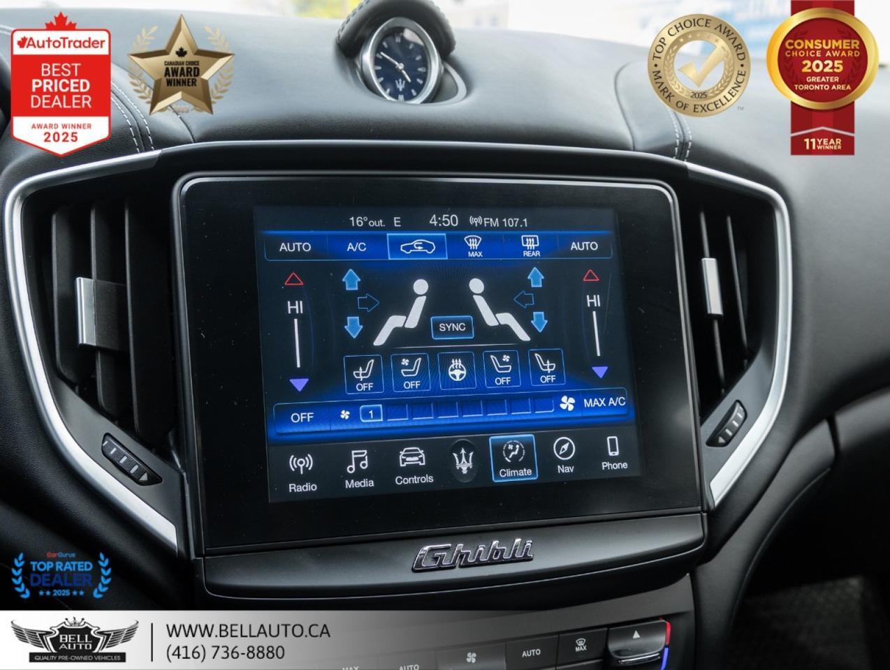 2019 Maserati Ghibli S Q4 GRANLUSSO | NAVI | 360CAM | HARMAN | SUNROOF | NOACCIDENT Toronto ON