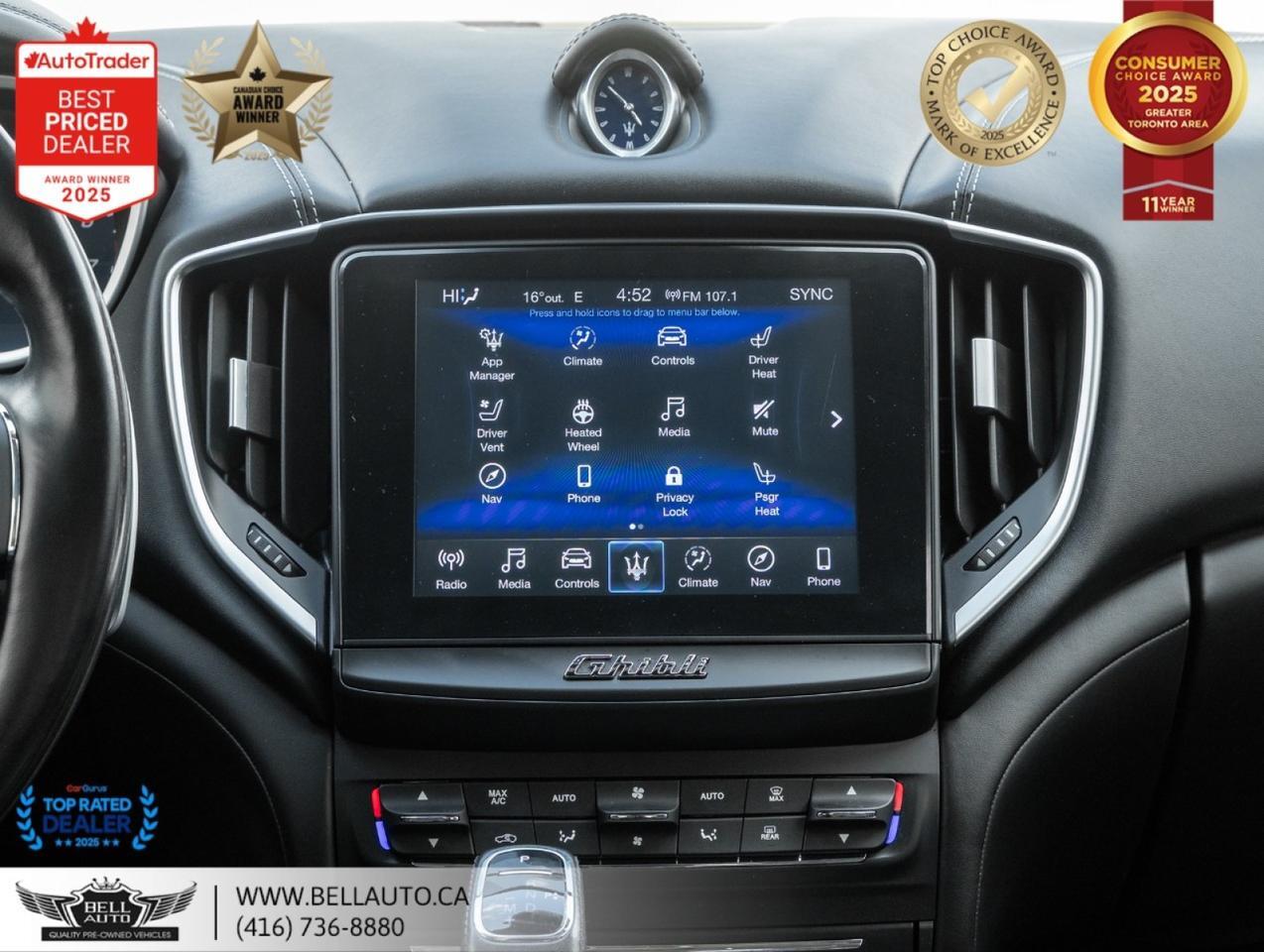 2019 Maserati Ghibli S Q4 GRANLUSSO | NAVI | 360CAM | HARMAN | SUNROOF | NOACCIDENT Toronto ON