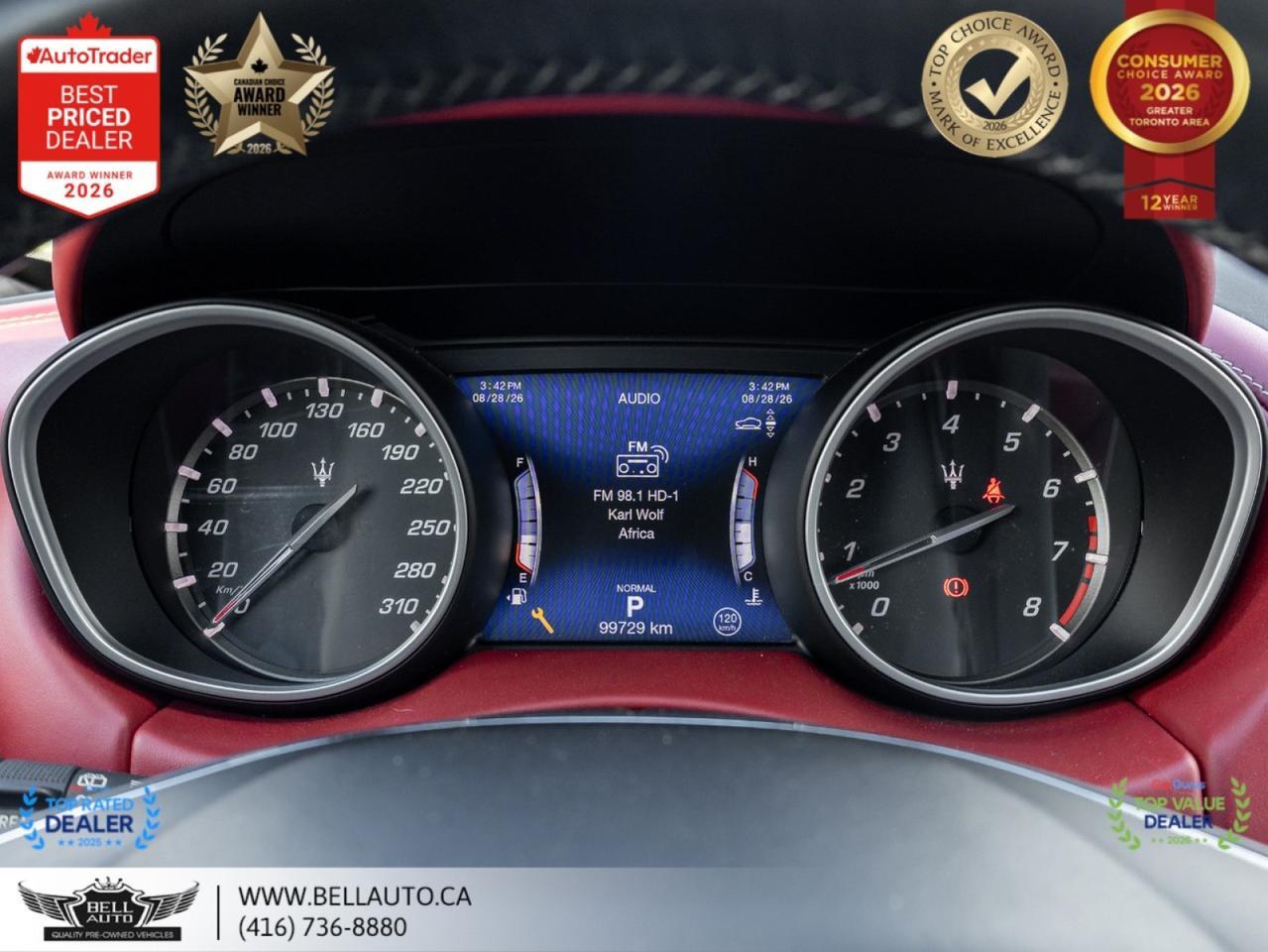 2019 Maserati Levante GranLusso | NAVI | 360CAM | PANO | REDLTHR | HARMAN | NOACCIDENT Toronto ON