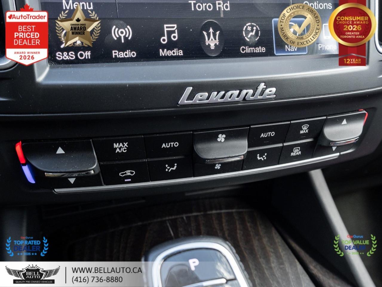 2019 Maserati Levante GranLusso | NAVI | 360CAM | PANO | REDLTHR | HARMAN | NOACCIDENT Toronto ON