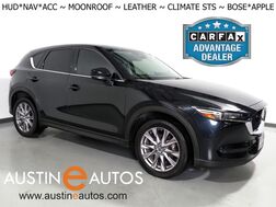 2019_Mazda_CX-5 Grand Touring AWD_*GT PREMIUM PKG, HEADS-UP DISPLAY, NAVIGATION, ADAPTIVE CRUISE, SAFETY ALERTS, BACKUP-CAMERA, MOONROOF, LEATHER, CLIMATE SEATS, HEATED STEERING, POWER LIFTGATE, BOSE, ANDROID & APPLE_ Round Rock TX