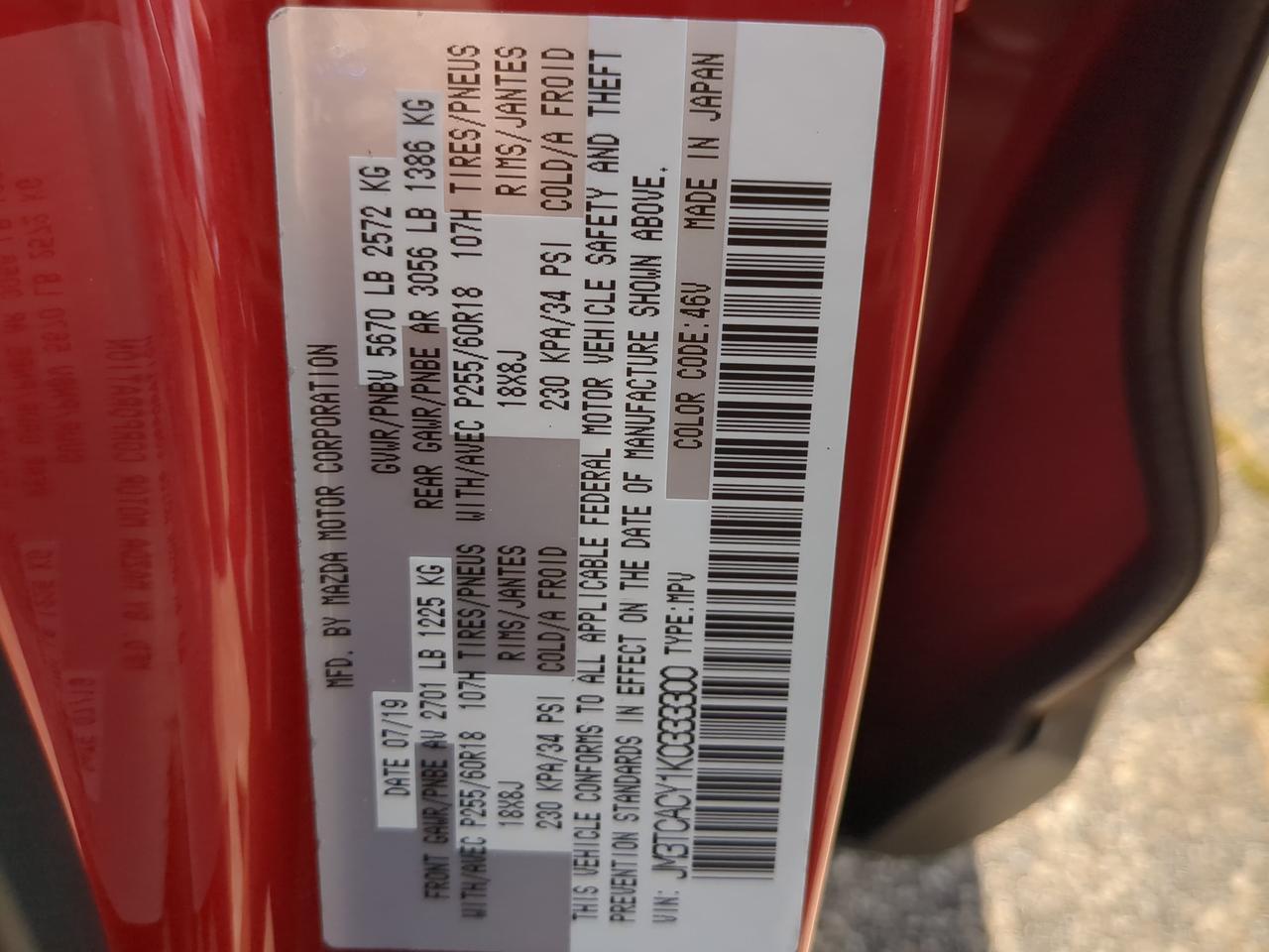 2019 Mazda CX-9 Touring Winder GA