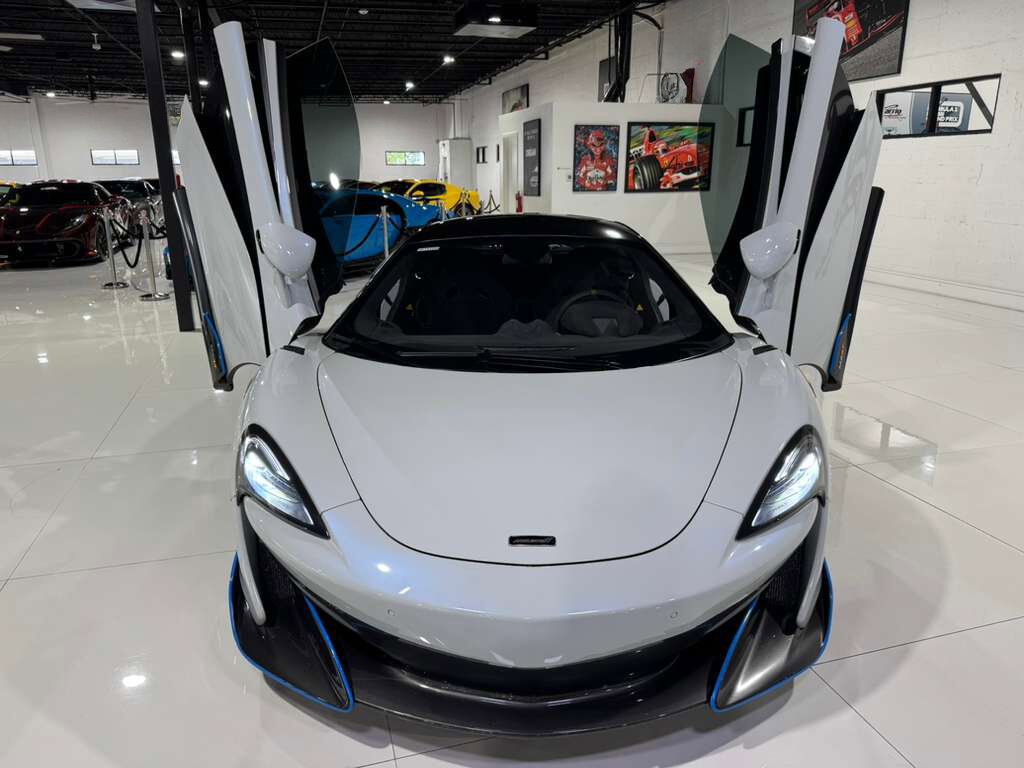 2019 McLaren 600LT MSO Cirrus Grey paint, MSO louvered fenders, P1 seats, carbon galore AND MORE!! Fort Lauderdale FL