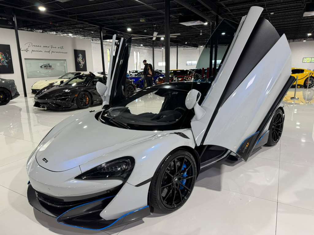 2019 McLaren 600LT MSO Cirrus Grey paint, MSO louvered fenders, P1 seats, carbon galore AND MORE!! Fort Lauderdale FL
