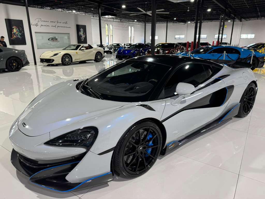 2019 McLaren 600LT MSO Cirrus Grey paint, MSO louvered fenders, P1 seats, carbon galore AND MORE!!
