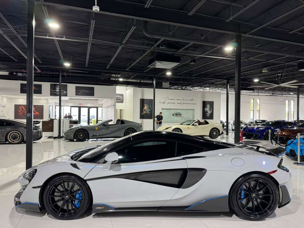 2019 McLaren 600LT MSO Cirrus Grey paint, MSO louvered fenders, P1 seats, carbon galore AND MORE!! Fort Lauderdale FL