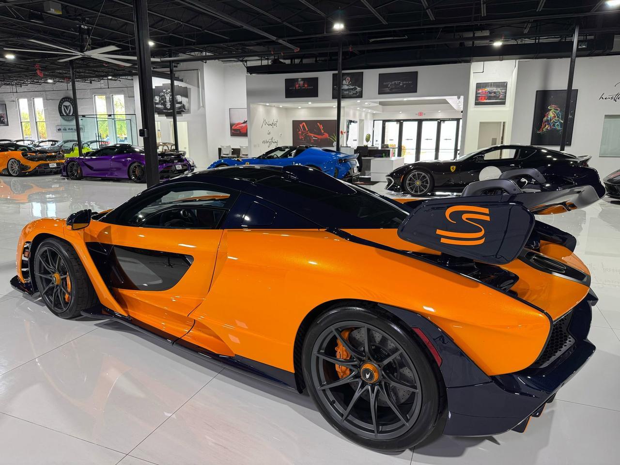 2019 McLaren SENNA Papaya Spark paint, exposed blue carbon throughout, Bowers & Wilkins audio and MUCH MORE!! Fort Lauderdale FL