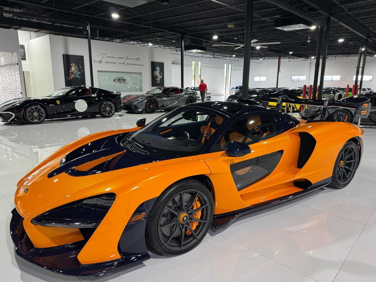 2019 McLaren SENNA Papaya Spark paint, exposed blue carbon throughout, Bowers & Wilkins audio and MUCH MORE!! Fort Lauderdale FL