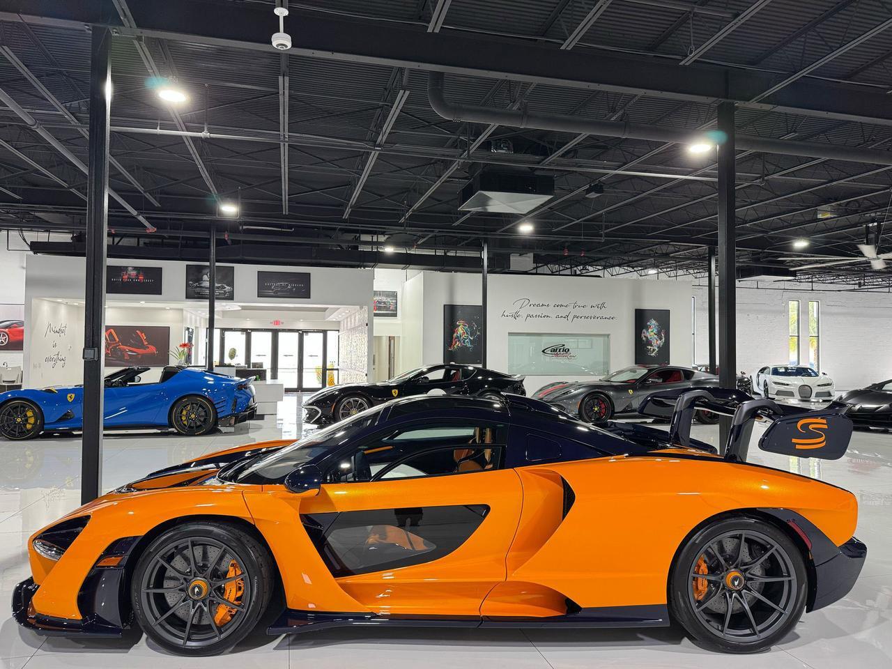 2019 McLaren SENNA Papaya Spark paint, exposed blue carbon throughout, Bowers & Wilkins audio and MUCH MORE!! Fort Lauderdale FL
