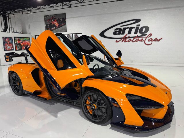 2019 McLaren SENNA Papaya Spark paint, exposed blue carbon throughout, Bowers & Wilkins audio and MUCH MORE!! Fort Lauderdale FL