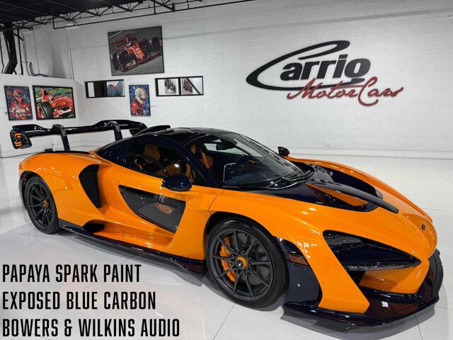2019 McLaren SENNA Papaya Spark paint, exposed blue carbon throughout, Bowers & Wilkins audio and MUCH MORE!! Fort Lauderdale FL