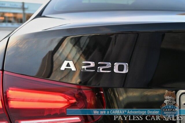 2019 Mercedes-Benz A220 / AWD / Premium Pkg / Power & Heated Leather Seats / Navigation / Sunroof / Lane Departure & Blind Spot Alert / Apple CarPlay & Android Auto / Back Up Camera / Keyless Entry & Start / Power Folding Mirrors / 34 MPG Anchorage AK 2019 Mercedes-Benz A220 / AWD / Premium Pkg / Power & Heated Leather Seats / Navigation / Sunroof / Lane Departure & Blind Spot Alert / Apple CarPlay & Android Auto / Back Up Camera / Keyless Entry & Start / Power Folding Mirrors / 34 MPG Anchorage AK