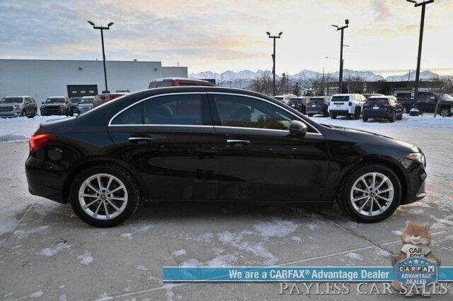 2019 Mercedes-Benz A220 / AWD / Premium Pkg / Power & Heated Leather Seats / Navigation / Sunroof / Lane Departure & Blind Spot Alert / Apple CarPlay & Android Auto / Back Up Camera / Keyless Entry & Start / Power Folding Mirrors / 34 MPG Anchorage AK 2019 Mercedes-Benz A220 / AWD / Premium Pkg / Power & Heated Leather Seats / Navigation / Sunroof / Lane Departure & Blind Spot Alert / Apple CarPlay & Android Auto / Back Up Camera / Keyless Entry & Start / Power Folding Mirrors / 34 MPG Anchorage AK