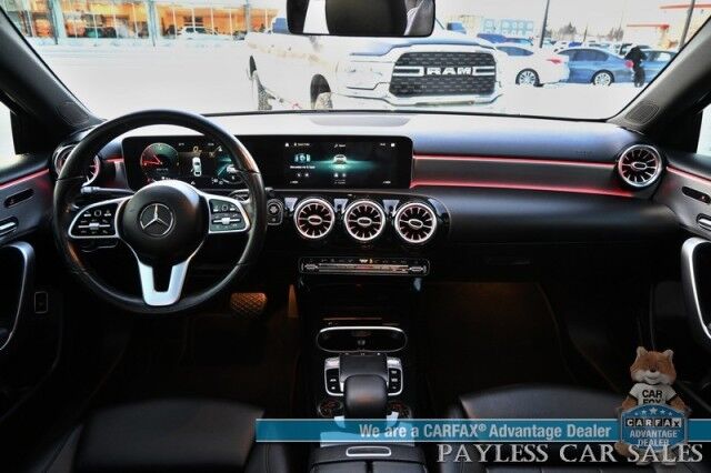 2019 Mercedes-Benz A220 / AWD / Premium Pkg / Power & Heated Leather Seats / Navigation / Sunroof / Lane Departure & Blind Spot Alert / Apple CarPlay & Android Auto / Back Up Camera / Keyless Entry & Start / Power Folding Mirrors / 34 MPG Anchorage AK 2019 Mercedes-Benz A220 / AWD / Premium Pkg / Power & Heated Leather Seats / Navigation / Sunroof / Lane Departure & Blind Spot Alert / Apple CarPlay & Android Auto / Back Up Camera / Keyless Entry & Start / Power Folding Mirrors / 34 MPG Anchorage AK