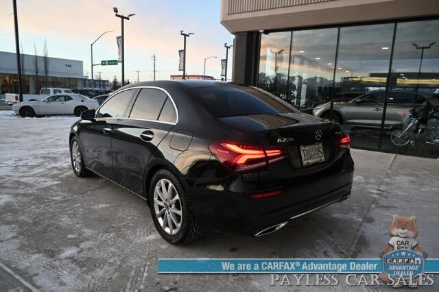 2019 Mercedes-Benz A220 / AWD / Premium Pkg / Power & Heated Leather Seats / Navigation / Sunroof / Lane Departure & Blind Spot Alert / Apple CarPlay & Android Auto / Back Up Camera / Keyless Entry & Start / Power Folding Mirrors / 34 MPG Anchorage AK 2019 Mercedes-Benz A220 / AWD / Premium Pkg / Power & Heated Leather Seats / Navigation / Sunroof / Lane Departure & Blind Spot Alert / Apple CarPlay & Android Auto / Back Up Camera / Keyless Entry & Start / Power Folding Mirrors / 34 MPG Anchorage AK
