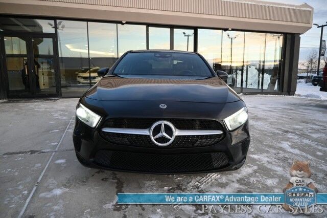 2019 Mercedes-Benz A220 / AWD / Premium Pkg / Power & Heated Leather Seats / Navigation / Sunroof / Lane Departure & Blind Spot Alert / Apple CarPlay & Android Auto / Back Up Camera / Keyless Entry & Start / Power Folding Mirrors / 34 MPG Anchorage AK 2019 Mercedes-Benz A220 / AWD / Premium Pkg / Power & Heated Leather Seats / Navigation / Sunroof / Lane Departure & Blind Spot Alert / Apple CarPlay & Android Auto / Back Up Camera / Keyless Entry & Start / Power Folding Mirrors / 34 MPG Anchorage AK