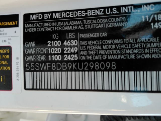 2019 Mercedes-Benz C 300 C Class Plano TX