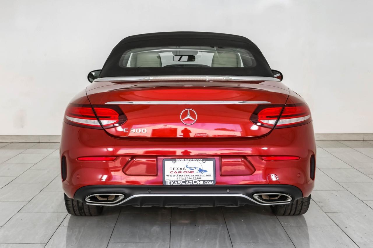 2019 Mercedes-Benz C 300 Convertible BLIND SPOT ASSIST LEATHER HEATED SEATS REAR CAMERA KEYLESS START PADDLE SHIFTERS Carrollton TX
