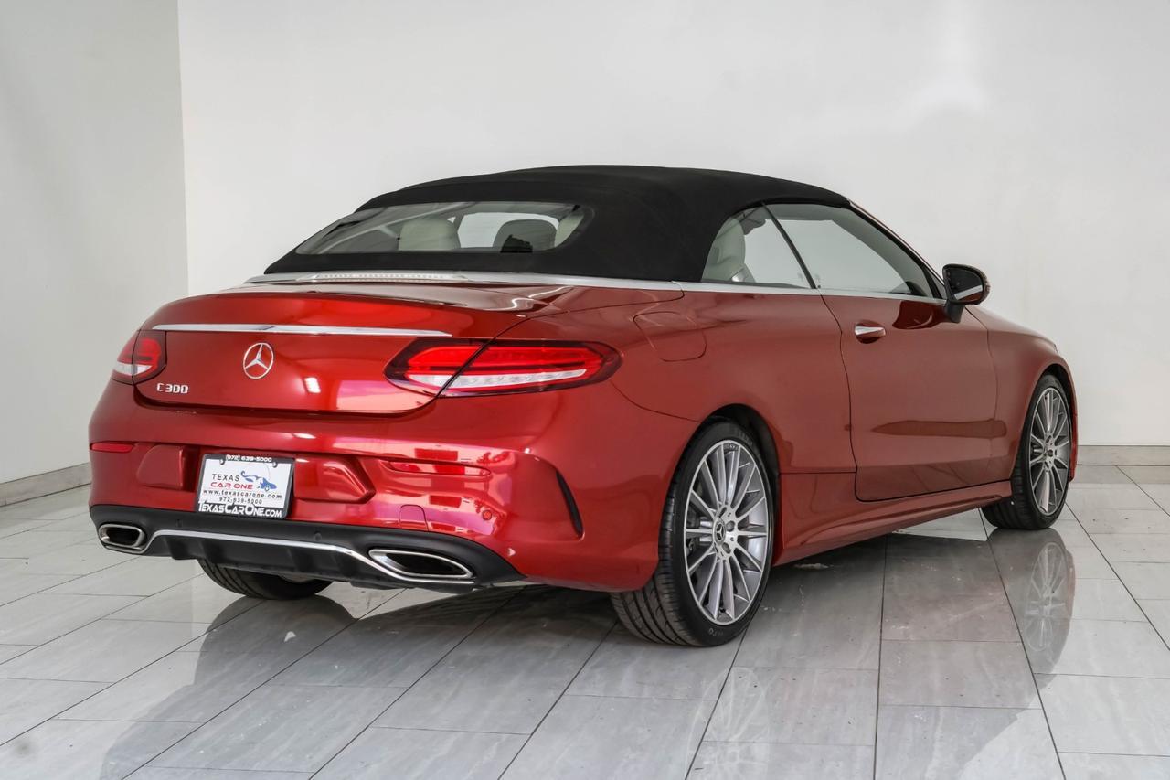 2019 Mercedes-Benz C 300 Convertible BLIND SPOT ASSIST LEATHER HEATED SEATS REAR CAMERA KEYLESS START PADDLE SHIFTERS Carrollton TX