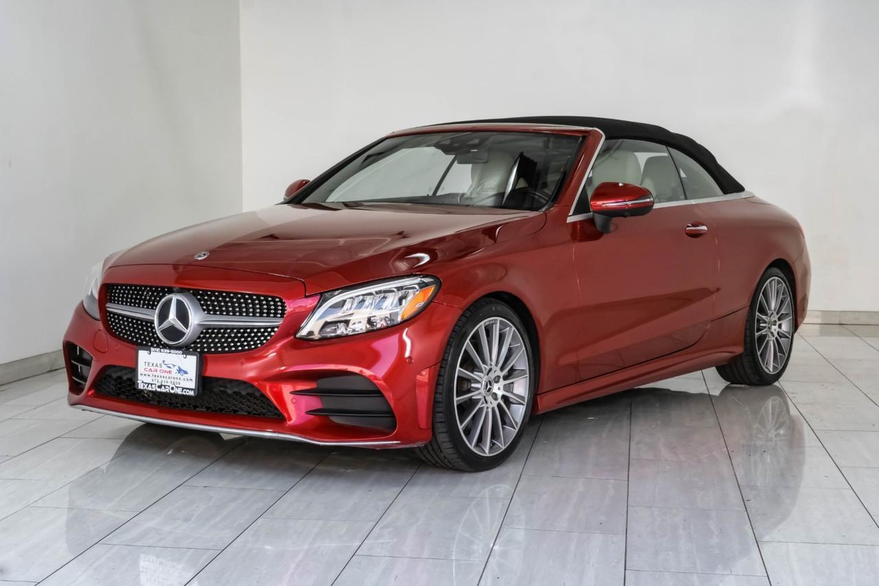 2019 Mercedes-Benz C 300 Convertible BLIND SPOT ASSIST LEATHER HEATED SEATS REAR CAMERA KEYLESS START PADDLE SHIFTERS Carrollton TX
