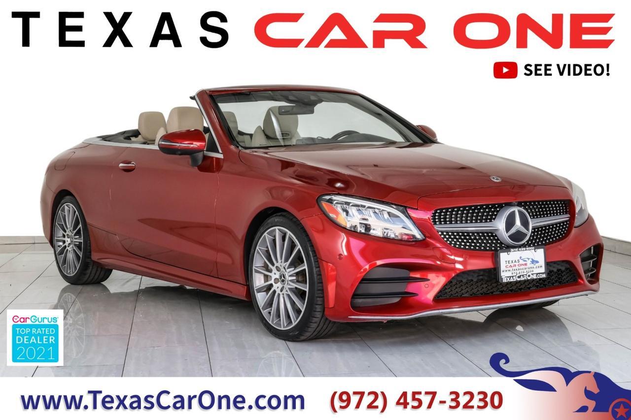 2019 Mercedes-Benz C 300 Convertible BLIND SPOT ASSIST LEATHER HEATED SEATS REAR CAMERA KEYLESS START PADDLE SHIFTERS