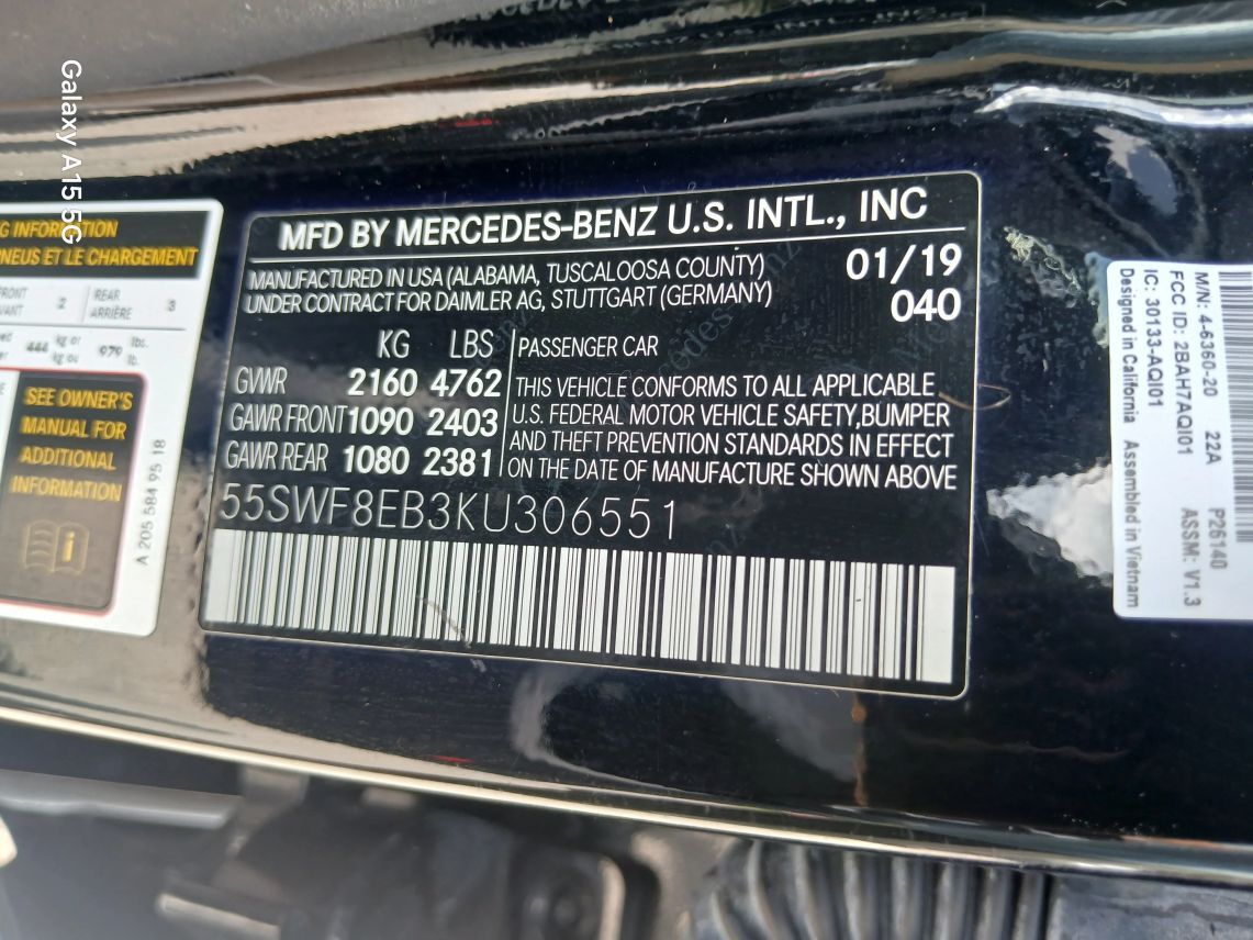 2019 Mercedes-Benz C-Class C 300 4MATIC Sedan 4D Maitland FL