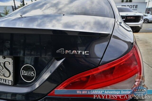 2019 Mercedes-Benz CLA 250 / AWD / 2.0L Turbo / Power & Heated Leather Seats / Panoramic Sunroof / Blind Spot Alert / Bluetooth / Backup Camera / Cruise Control / Keyless Entry & Start / Alloy Wheels / 32 MPG / Low Miles Anchorage AK