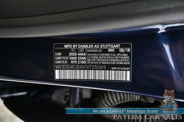 2019 Mercedes-Benz CLA 250 / AWD / Premium Pkg / Power & Heated Leather Seats / Panoramic Sunroof / Blind Spot Alert / Bluetooth / Backup Camera / Cruise Control / Keyless Entry & Start / Alloy Wheels / 32 MPG / Low Miles Anchorage AK