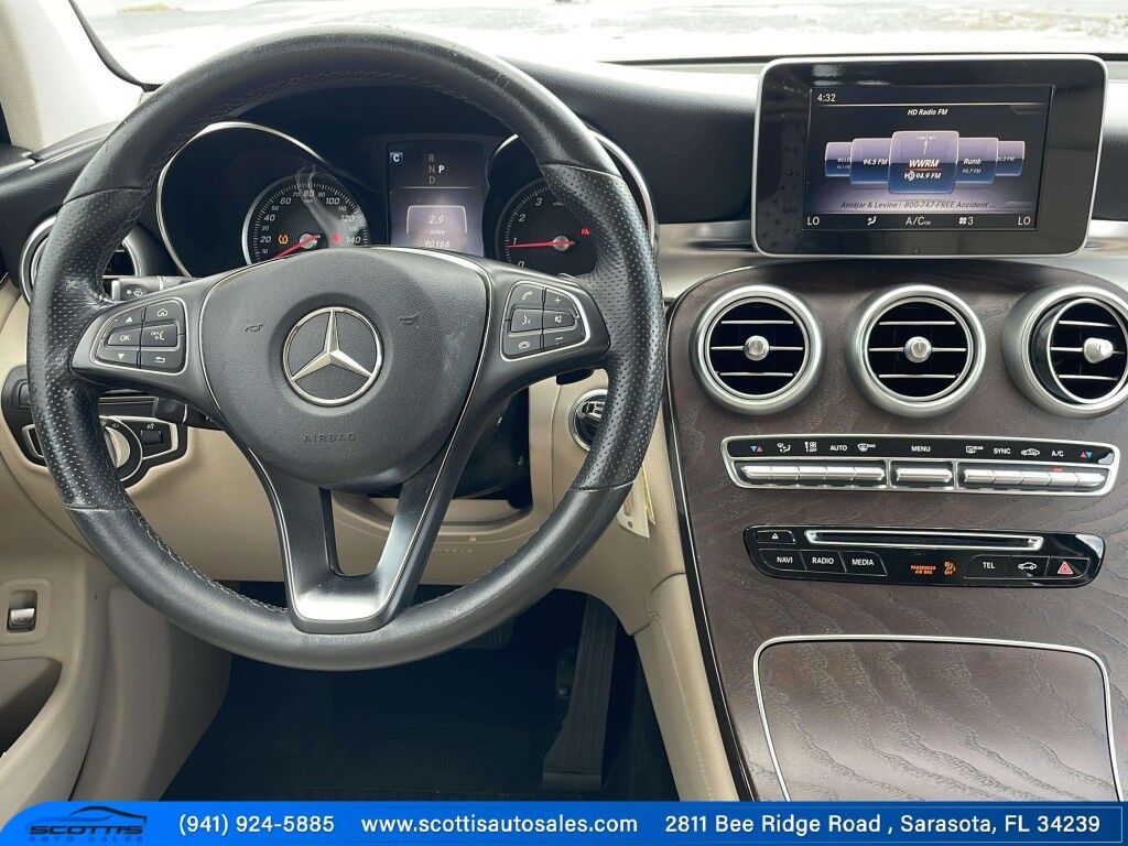 2019 Mercedes-Benz GLC GLC 300~AUTO START/STOP~BLUETOOTH~BRAKING ASSIST~CHROME ROOF RAILS~CRASH SENSORS~DRIVER ASSISTANCE PACKAGE~HEATED SEATS~LEATHER SEATS~MEMORIZED SEAT SETTINGS~PANORAMIC MOONROOF / SUNROOF~PREMIUM SOUND SYSTEM~REMOTE ENGINE START~Wi-Fi COMPATIBLE Sarasota FL