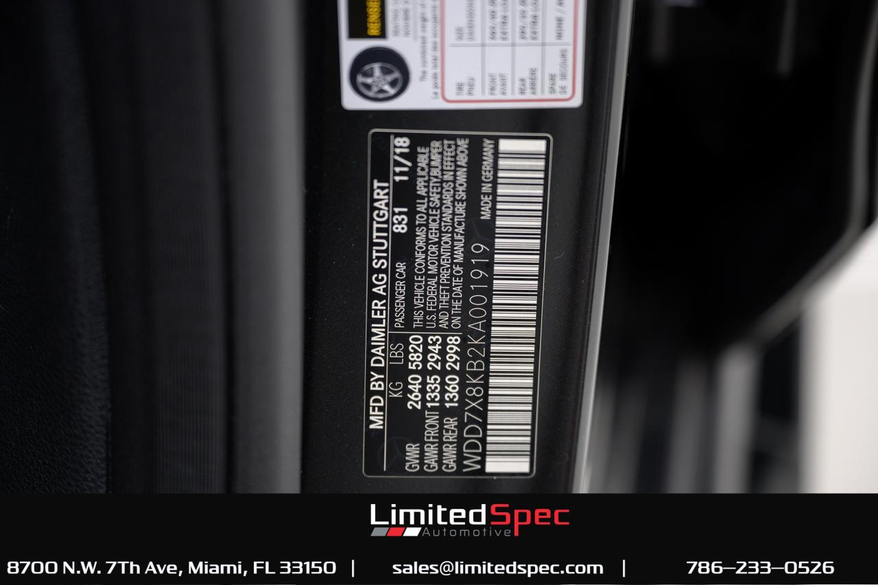 2019 Mercedes-Benz Mercedes-AMG GT 63 S Sedan 4D Miami FL