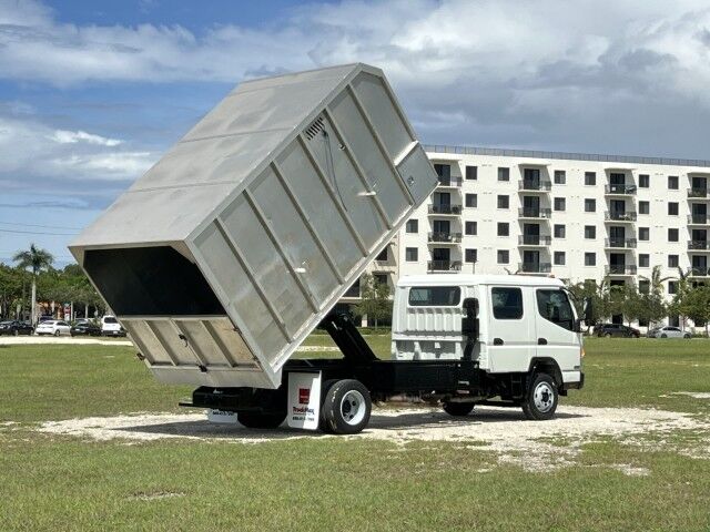 2019 Mitsubishi FE160 Gas Crew Cab 14&apos; Aluminum Chipper Dump Truck